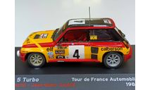 renault 5 turbo tour de france 1980 1-43 altaya, масштабная модель, 1:43, 1/43