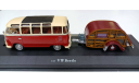 vw bus samba с прицепом  1 43 cararama, масштабная модель, Volkswagen, 1:43, 1/43