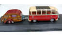 vw bus samba с прицепом  1 43 cararama, масштабная модель, Volkswagen, 1:43, 1/43