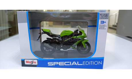 мотоцикл kawasaki ninja ZX-10R 1-18 MAISTO 39300, масштабная модель мотоцикла, scale18