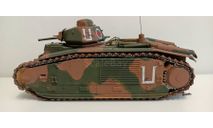 Французский тяжёлый танк 1930-х годов B1 bis 1-35 Tamiya(собранный)А, масштабные модели бронетехники, scale35, бронетехника