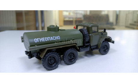 ЗИЛ-131 бензовоз(хаки) 1-43 элекон, масштабная модель, 1:43, 1/43