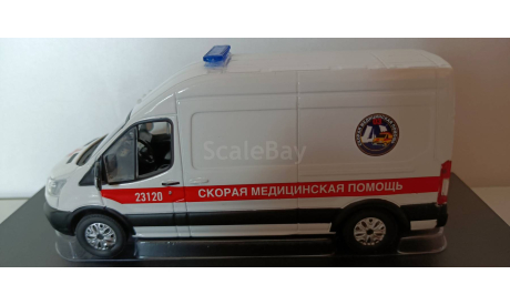 FORD Transit ’Скорая Медицинская Помощь’ г.Санкт-Петербург 2020 1-43 VVM120, масштабная модель, scale43