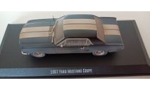 FORD Mustang Coupe 1967 Matte Black (машина Адониса Крида из к/ф ’Крид II’) 1-43 GREENLIGHT 86621, масштабная модель, scale43