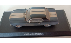 FORD Mustang Coupe 1967 Matte Black (машина Адониса Крида из к/ф ’Крид II’) 1-43 GREENLIGHT 86621