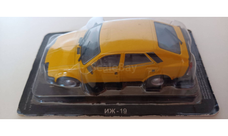 ИЖ-19 (желтый) 1:43 автолегенды де143, масштабная модель, scale43