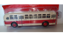 Автобус ЗИС-154 (беж-крас), в блистере 1:43 деЭ006 А, масштабная модель, hachette, 1/43