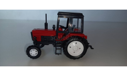 Трактор МТЗ-82 пластик 2х цветный(красно-черный)  1:43 160051 А