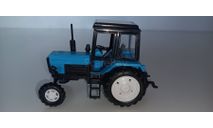 Трактор МТЗ-82 пластик 2х цветный(голубой-черный)  1:43 160049 А, масштабная модель трактора, scale43