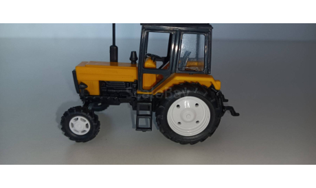 Трактор МТЗ-82 пластик-металл(желтый) 1:43 160214 01 А, масштабная модель трактора, 1/43