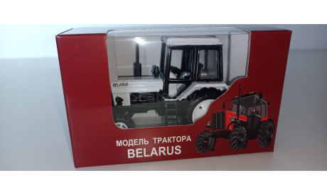Трактора МТЗ-82 Люкс-2 Belarus (металл, белый) 1:43 160369 А, масштабная модель трактора, 1/43