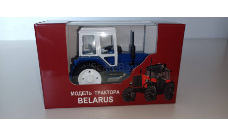 Трактор МТЗ-82 (металл с пл.кабиной, синий) 1:43 160101 А, масштабная модель трактора, 1/43