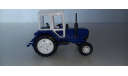 Трактор МТЗ-82 (металл с пл.кабиной, синий) 1:43 160101 А, масштабная модель трактора, 1/43