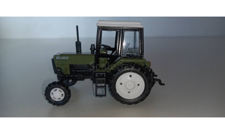 Трактора МТЗ-82 ’Люкс-2’ (зеленый с бел.кабиной) 1:43 160368 А, масштабная модель трактора, 1/43