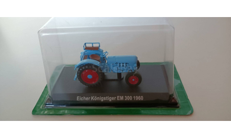 Трактор Eicher Konigstiger EM 300 (металл, колесный) ’выпуск №102’, блистер 1:43 тра102, масштабная модель трактора, 1/43