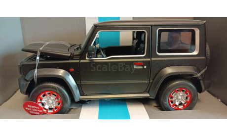 Suzuki Jimny, черный  открываются двери 1-18 автопанорама JB1251509, масштабная модель, 1:18, 1/18