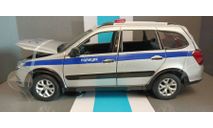 LADA GRANTA CROSS ’Полиция’ серебряный, 1-24 автопанорама JB1251202, масштабная модель, ВАЗ, 1:24, 1/24