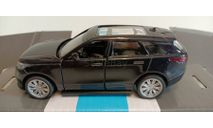 Land Rover Range Rover Velar, черный, откр 1-42 автопанорама JB1200177, масштабная модель