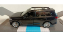 BMW X7, черный, откр. двери, инерция, в/к 1-44 автопанорама JB1251256, масштабная модель