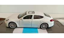 Porsche Panamera S, белый, откр. двери, 1-43 автопанорама JB1251255, масштабная модель, 1:43, 1/43