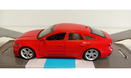 Audi RS7 Sportback, красный, откр. двери, 1-43 автопанорама JB1251575, масштабная модель, 1:43, 1/43