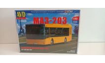 Сборная модель Городской автобус МАЗ-203 1-43 AVD 4055, сборная модель автомобиля, 1:43, 1/43