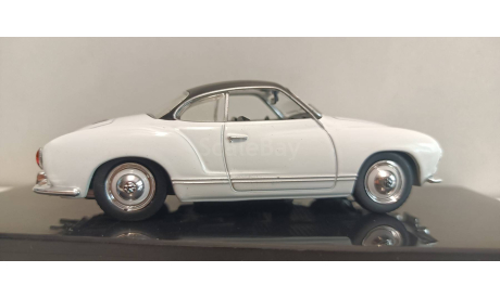 VW Karmann Ghia Coupe 1958 White/Black 1-43 ixo CLC42 А, масштабная модель, Volkswagen, 1:43, 1/43
