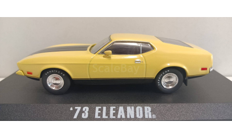 FORD Mustang Mach 1 ’Eleanor’ ( ’Угнать за 60 секунд’) 1973 Yellow 1-43 GREENLIGHT 86412 А, масштабная модель, 1:43, 1/43