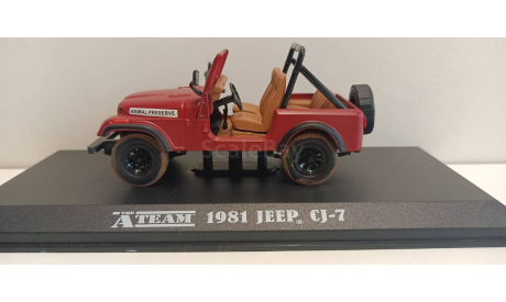 LEEP CJ-7 4х4 1981 (из телесериала ’Команда А’) 1-43 GREENLIGHT 86528 А, масштабная модель, машина, 1:43, 1/43
