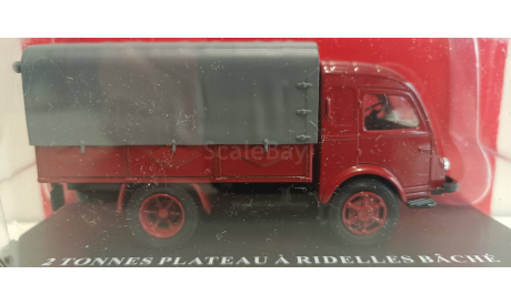 RENAULT 2 Tonnes бортовой грузовик c тентом 1947 Maroon/Grey 1-43 ALTAYA RPA051 А, масштабная модель, 1:43, 1/43