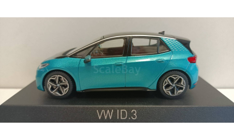 VW ID.3 Electric Car 2020 Makena Turquoise Metallic 1-43 NOREV 840167 А, масштабная модель, Volkswagen, 1:43, 1/43