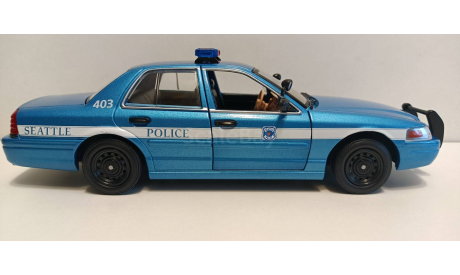 FORD Crown Victoria Police Interceptor ’Seattle Police Washington’ 2001 1-24 GREENLIGHT 85571 А, масштабная модель, 1:24, 1/24