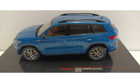 SKODA Kodiaq Sportline 4х4 2018 Blue Metallic 1-43 ixo CLC559, масштабная модель, scale43, Škoda