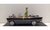 SIMCA V8 Chambord с фигуркой Шарля де Голля 1960 1-43 NOREV 574032, масштабная модель, 1:43, 1/43