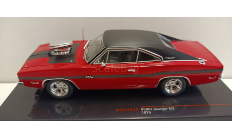 DODGE Charger R/T 1970 Red/Black 1-43 IXO CLC475, масштабная модель, 1:43, 1/43