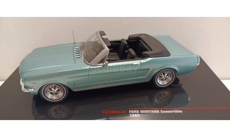 FORD Mustang Convertible 1965 Light Blue Metallic 1-43 ixo CLC506, масштабная модель, 1:43, 1/43