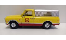 CHEVROLET C-10 пикап с кунгом ’Shell Oil’ 1968 1-43 GREENLIGHT 85072, масштабная модель, 1:24, 1/24