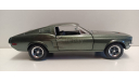 FORD Mustang GT Fastback ’Bullitt’ 1968 Highland Green (из к/ф ’Буллит’) 1-24 GREENLIGHT 84038, масштабная модель, 1:24, 1/24