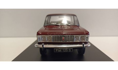 FIAT 125 Special 1970 Dark Red 1-24 WHITEBOX 124075, масштабная модель, 1:24, 1/24
