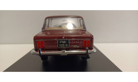 FIAT 125 Special 1970 Dark Red 1-24 WHITEBOX 124075, масштабная модель, 1:24, 1/24