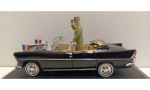 SIMCA V8 Chambord с фигуркой Шарля де Голля 1960  1-43 NOREV 574032, масштабная модель, 1:43, 1/43