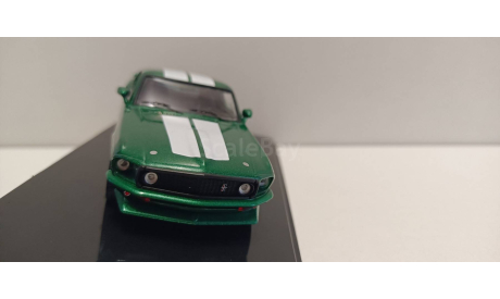 FORD Mustang Custom 1969 Green Metallic/White 1-43 ixo CLC530, масштабная модель, 1:43, 1/43