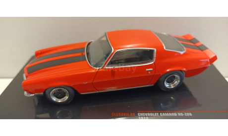 CHEVROLET Camaro Z28 RS 1972 Orange/Black 1-43 ixo CLC532, масштабная модель, 1:43, 1/43