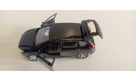 Lada Xray (открыв. двери, черный) инерц, 12см техно парк, масштабная модель, ВАЗ