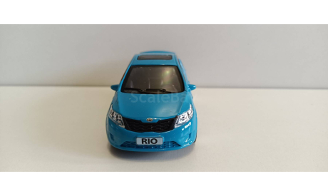 Kia Rio Каршеринг, (двери, багаж,) инерц, 12см техно парк, масштабная модель
