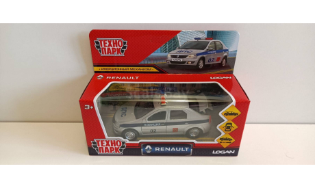 Renault Logan Полиция,(открыв. двери) 12см техно парк, масштабная модель, scale0