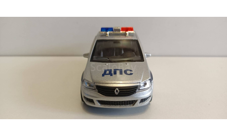 Renault Logan Полиция,(открыв. двери) 12см техно парк, масштабная модель, scale0