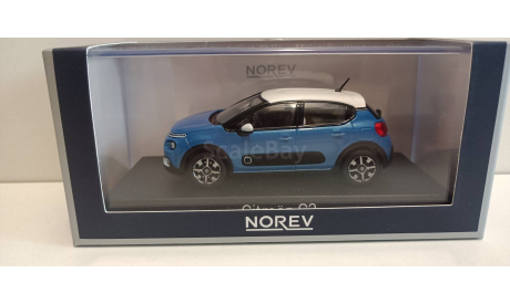 CITROEN C3 2016 Cobalt Blue/White 1-43 norev 155268, масштабная модель, Citroën, 1:43, 1/43