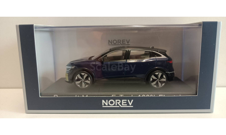 RENAULT Megane E-Tech Electric 2022 Midnight Blue/Black 1-43 norev 517922, масштабная модель, 1:43, 1/43