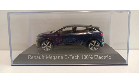 RENAULT Megane E-Tech Electric 2022 Midnight Blue/Black 1-43 norev 517922, масштабная модель, 1:43, 1/43